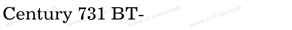 Century 731 BT字体转换